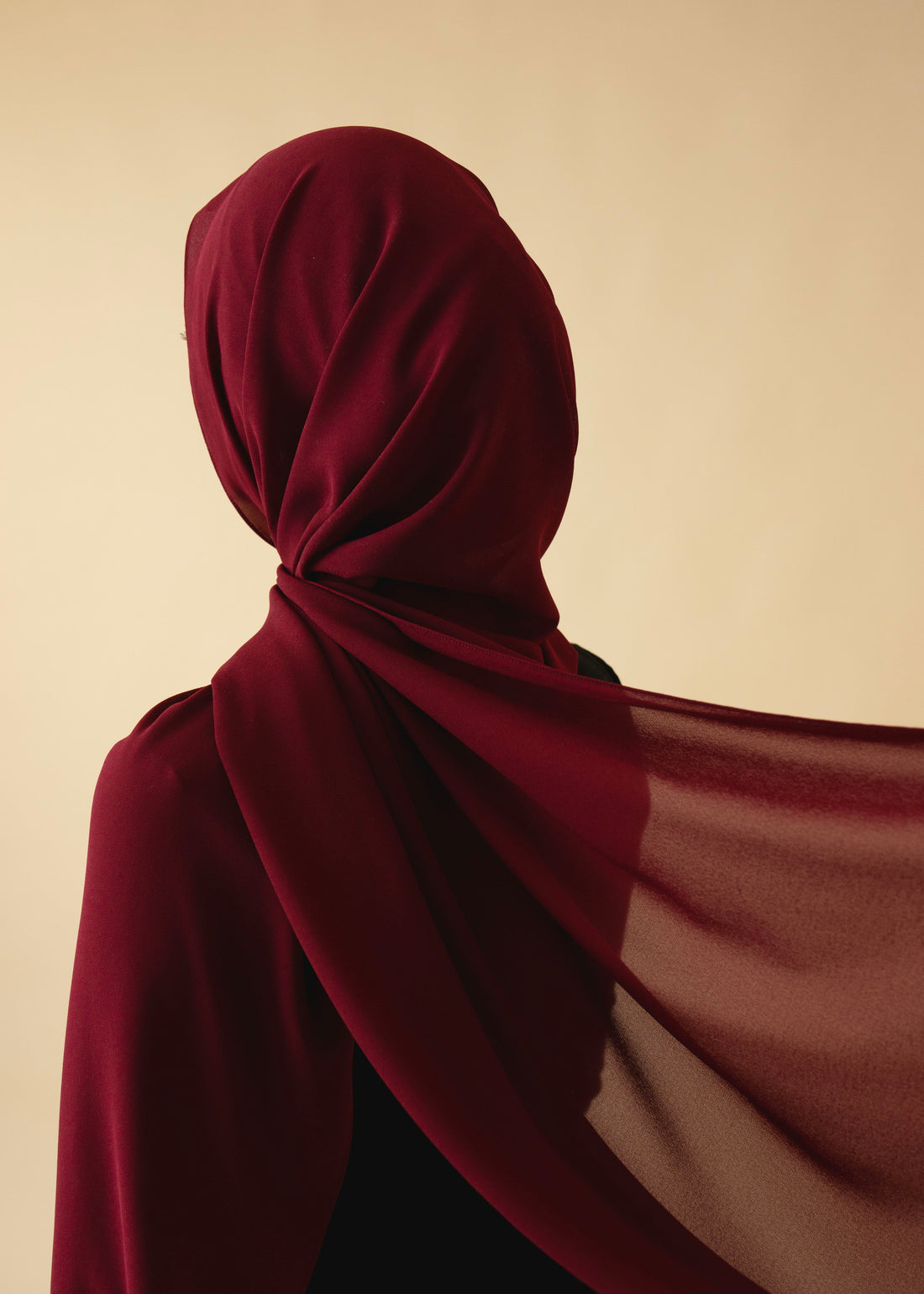 Chiffon Hijab - Cranberry