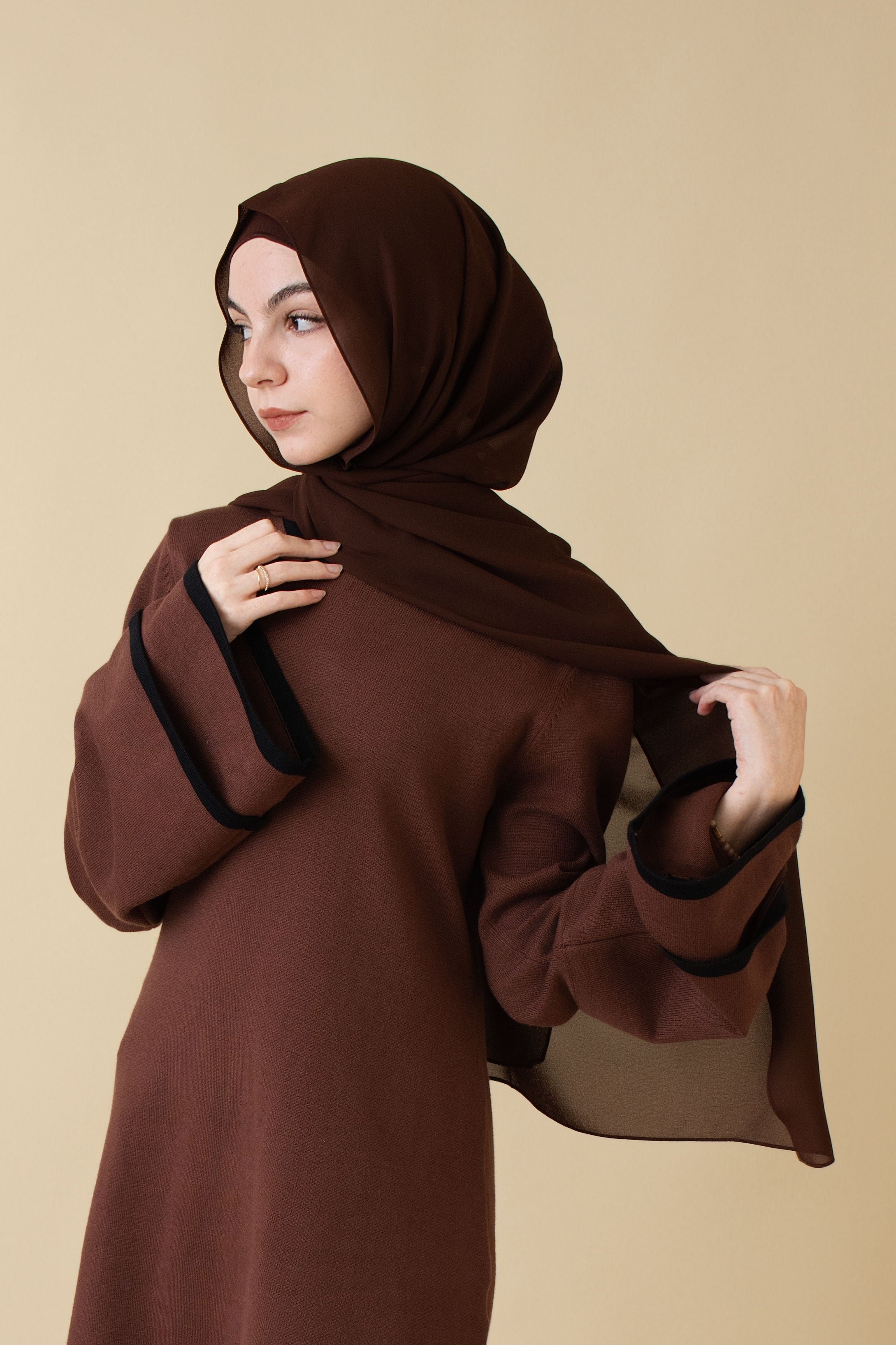 Chiffon Hijab - Mocha