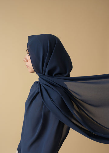 Chiffon Hijab - Sapphire