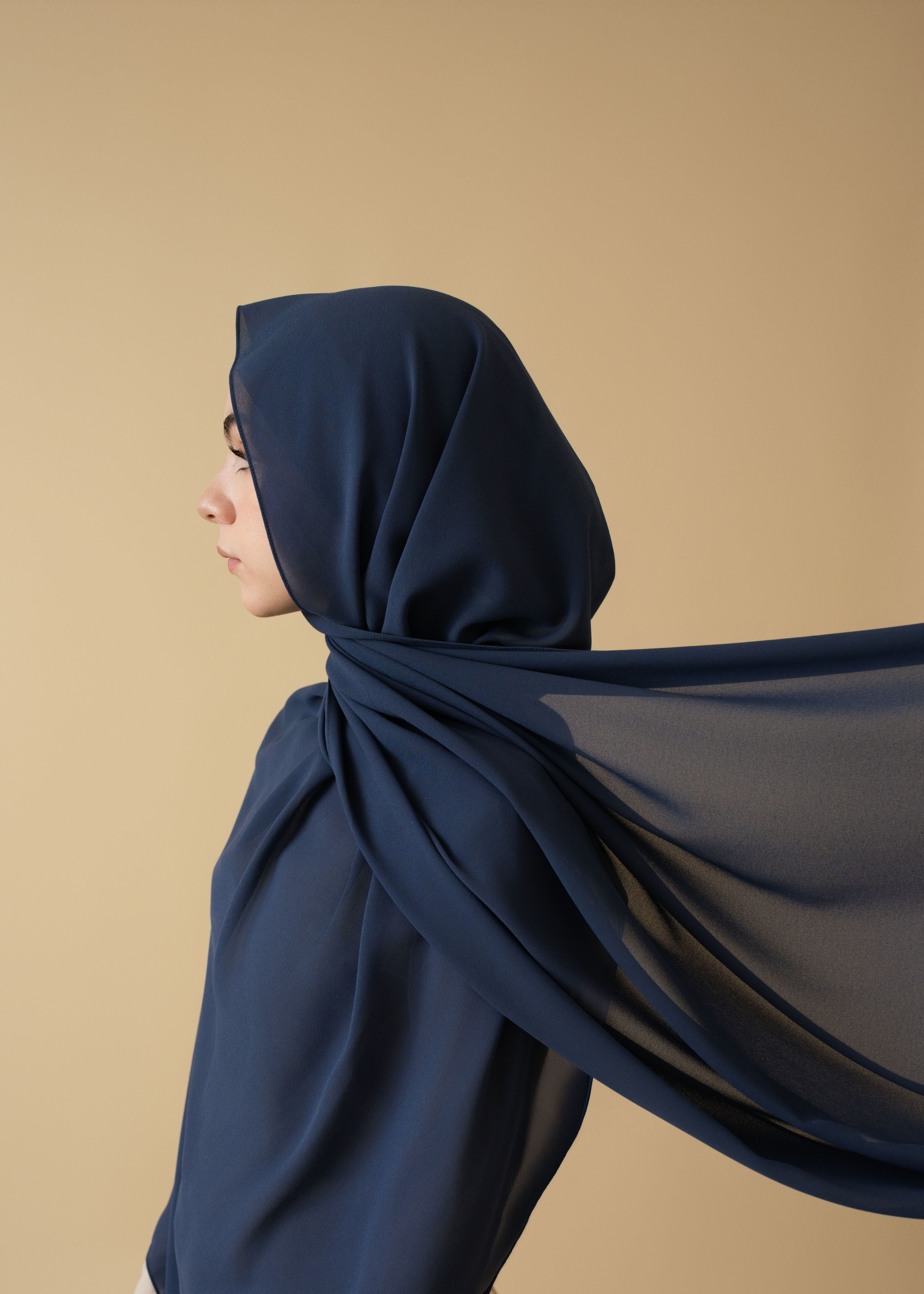 Chiffon Hijab - Sapphire